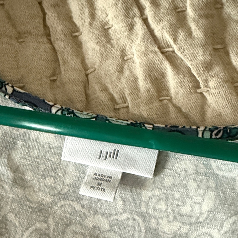 J. Jill Cream and Blue Furniture Cover